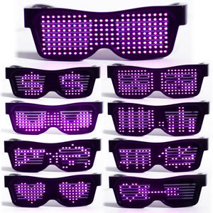 Gafas LED con Bluetooth, montura negra, lentes de PC, UV400, reproductor de música para fiestas y actuaciones en escenario - Product Image 3