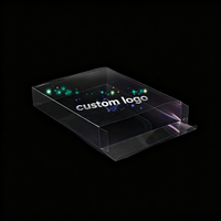 Boîte en plastique PET transparente personnalisée avec logo, emballage de vente au détail recyclable pour cadeaux, artisanat et jouets