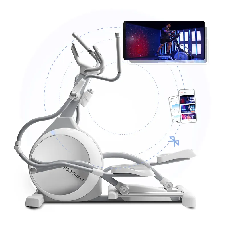 YPOOFIT APP Control NEU Ellipsen trainer Trainer Kommerzielle Maschine Indoor Fahrrad YPOO E6 beste Ellipsen trainer Cross Trainer Fabrik