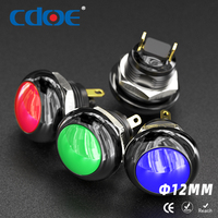 Bouton-poussoir momentané 12mm, IP68 étanche, ABS, interrupteur de démarrage pour commande manuelle