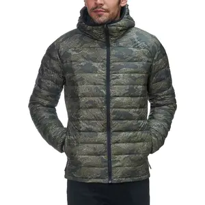 New Design Outdoor Men's Camo Down Jacket Winter High Quality Custom Duck Down Jacket Men