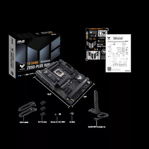 Tarjeta Madre TUF GAMING Z890-PLUS WIFI DDR5 LGA1851 ATX Compatible con CPU Intel de 15.ª Generación, PCIe 5.0, para Juegos - Product Image 2