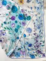 Écharpe en soie pure 100% de luxe sur mesure 14 momme |   Foulard carré en soie imprimé OEM 90x90cm, vente en gros, foulard en soie personnalisé avec logo