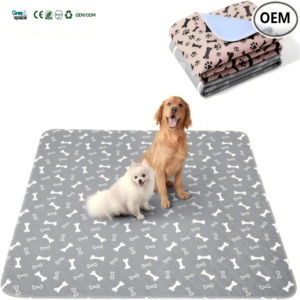 Coussinets absorbants réutilisables en viscose et polyester respirants, lavables et imprimés pour chiens et reptiles - Product Image 1