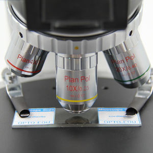 OPTO-EDU A15.2601-RTT三眼倍率40X〜500X透過光6V20Wハロゲンランプ偏光顕微鏡 - Product Image 3