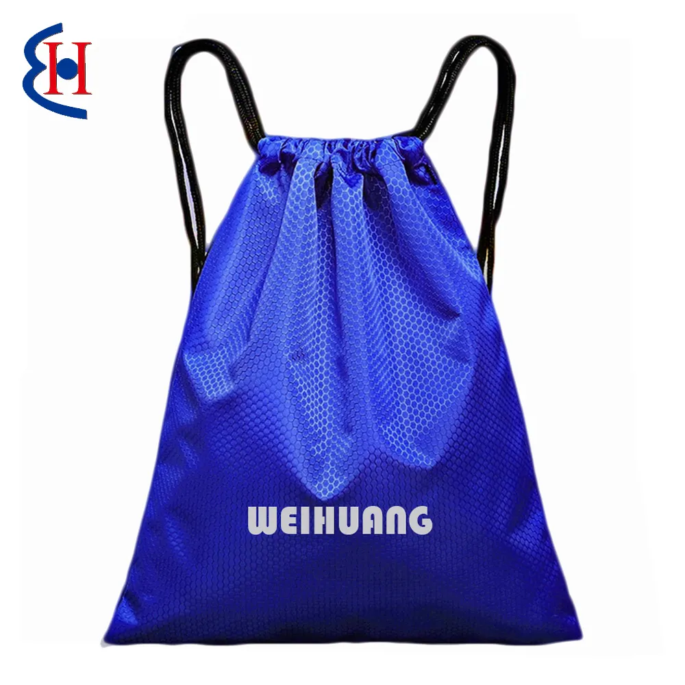 Drawstring Bag Waterproof Wholesale Fashion Kids Eco Friendly Small Custom Backpack Waterproof Recycled Nylon Polyester Drawstring Bag