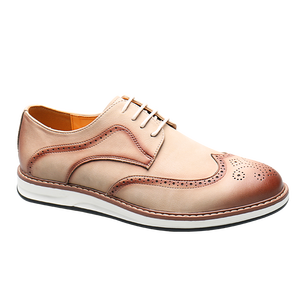 Chaussures habillées pour hommes Chaussures d'affaires formelles en cuir Oxford <span class=keywords><strong>Derby</strong></span> Brogue Chaussures habillées rétro à bout d'aile pour hommes - Product Image 1