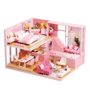 2023 Adult Diy Handmade Model DIY House My Little Warm Moment Girl Puzzle Gift doll houses miniature accessories