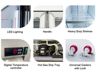 Nouveau Réfrigérateur Commercial Vertical de Luxe avec Écran pour Boissons, Porte Vitrée Intelligente et Refroidissement par Ventilation pour Magasin