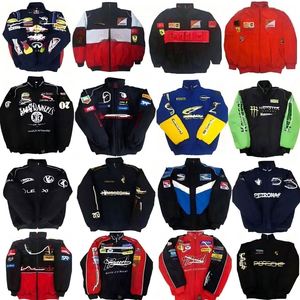 Chaqueta Americana de Carreras para Hombre, Modelo F1, Acolchada de Algodón, Cortavientos, con Bordado, para Béisbol y Motociclismo - Product Image 1