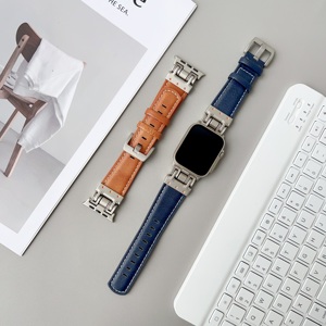 <span class=keywords><strong>Bracelet</strong></span> de montre en cuir véritable de luxe pour <span class=keywords><strong>Apple</strong></span> <span class=keywords><strong>Watch</strong></span> Iwatch 7 8 9 Ultra 40 41 <span class=keywords><strong>44mm</strong></span> 45mm 49mm <span class=keywords><strong>Bracelet</strong></span> de poignet pour hommes <span class=keywords><strong>Bracelet</strong></span> de remplacement - Product Image 1