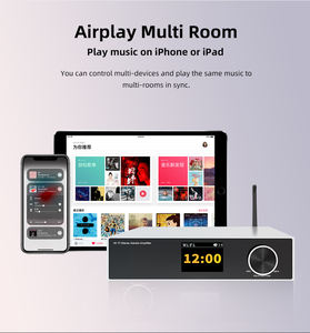 Amplificateur de puissance stéréo Hi-Fi 100W CL-500B, amplificateur audio réseau WiFi BT, entrée USB/RCA pour système de cinéma maison - Product Image 1