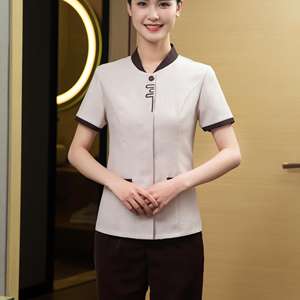 Campioni di Polo Uniformi per la Pulizia Domestica, Camicie da Lavoro per Cameriere di Fast Food, Camicie da Lavoro per la Pulizia Alberghiera da Donna - Product Image 5