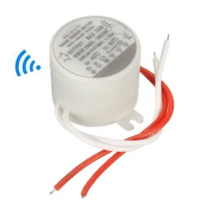 Zhongshan iluminación interruptor de plástico material redondo 35W microondas sensor de movimiento Luz de interruptor inteligente