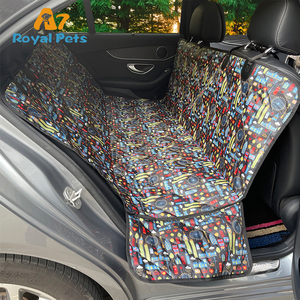 Housse de siège de voiture imperméable pour <span class=keywords><strong>chien</strong></span>, protection de siège arrière avec motif animal, adaptée aux voyages pour les voitures - Product Image 2
