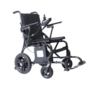 Portable léger fauteuil roulant électrique en Fiber de carbone pliant fauteuil roulant avion personnes âgées 6Ah batterie - Product Image 6