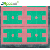 Plancher en caoutchouc liquide de surface de cour de badminton de polyuréthane d'effet de bon coussin