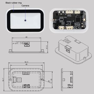 Module de scanner de codes-barres 2D à détection automatique YJFIRST avec objectif grand angle intégré, fixation fixe, <span class=keywords><strong>code</strong></span> <span class=keywords><strong>QR</strong></span>, interface TTL USB, en stock - Product Image 2