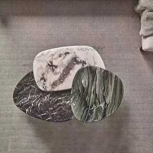 Hiện đại sang trọng phong cách thép không gỉ Bàn cà phê Bộ với hình dạng bất thường đá cẩm thạch tự nhiên hàng đầu - Product Image 4