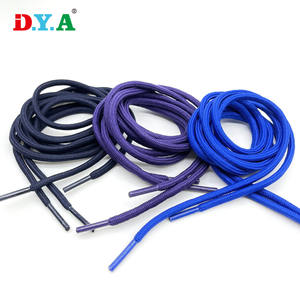 Bas quantité minimale de commande Personnaliser Corde Colorée 5mm Diamètre 130cm Longueur Lacet Rond Polyester Cordon de Serrage pour Chaussures Pantalons Hoodies Vêtements - Product Image 1