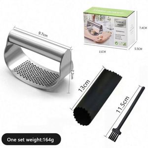 Hot Selling <b>Kitchen</b> <b>Gadgets</b> 430 Stainless Steel Manual Garlic Presses Rocker Easy to Clean OEM ODM Acceptable - Product Image 6