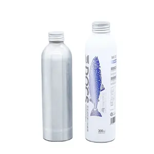 Bouteille en Aluminium argenté personnalisable avec Logo, 100ml, 120ml, 150ml, 250ml