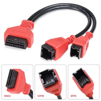 Pour Chrysler 12 + 8 broches connecteur câble de programmation passerelle sécurité contournement OBD adaptateur pour FCA pour Autel voiture outil de Diagnostic