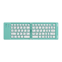 Keyboard tipis portabel lipat ganda, papan ketik nirkabel 66 tombol untuk ponsel Tablet Windows untuk Ios Android