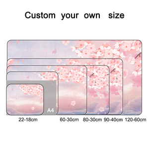 Customizable Romantic Flower Extra Large Rubber Gaming <b>Mouse</b> Pad Thick Rubber Base Anti Fray Stitched Edge <b>Computer</b> Game Deskpad - Product Image 2