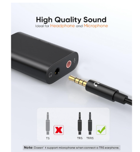 Type-C, внешняя стерео звуковая карта, аудиоадаптер, разъем для наушников и аудиоразъем для игровых динамиков ПК - Product Image 3