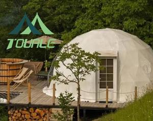 Геодезический купольный шатер класса люкс из современного ПВХ, диаметр 6 м, с обзором на звездное небо, для глэмпинга на открытом воздухе и мероприятий - Product Image 3