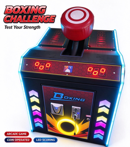 Máquina de Boxeo Operada <span class=keywords><strong>con</strong></span> Monedas, <span class=keywords><strong>con</strong></span> Pantalla LED de Puntuación, Aceptador de Monedas y Luces LED de Colores para Salas de Juegos y Vestíbulos de Clubes - Product Image 2