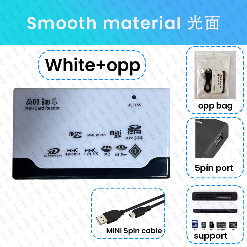 Surface lumineuse blanche (sac OPP) + câble USB