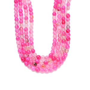 ลูกปัดพลอยสีแดงธรรมชาติแบบหลวม 2052 เม็ด ทรงแฟนซีเจียระไนเงางาม ขนาด 8 มม. พร้อมการแกะสลัก - Product Image 2