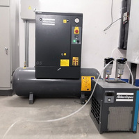 Compresseur d'air rotatif à vis VSD industriel tout-en-un portable et mobile 2.2/3/4/5.5kW 7/8/10Bar pour la peinture