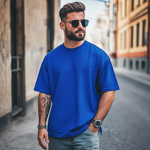 T-shirt pour <span class=keywords><strong>homme</strong></span> grande <span class=keywords><strong>taille</strong></span>, coton de haute qualité, surdimensionné, décontracté, manches courtes, <span class=keywords><strong>chemise</strong></span> d'été, personnalisable, vente en gros, coupe ajustée - Product Image 6
