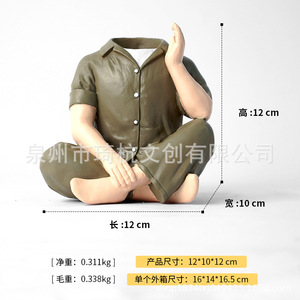 Figurita de resina con cabeza de rosa, florero decorativo para el hogar, sala de estar, dormitorio, regalo - Product Image 5