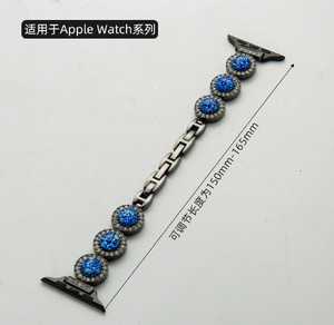 Nouvelle conception de montre-<span class=keywords><strong>bracelet</strong></span> pour <span class=keywords><strong>femme</strong></span> en acier inoxydable de luxe, <span class=keywords><strong>bracelet</strong></span> serti de diamants, style Iwatch, <span class=keywords><strong>bracelet</strong></span> extensible respirant - Product Image 3