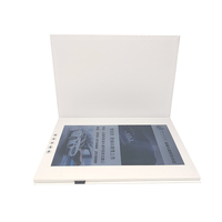 Carte de brochure vidéo vierge avec écran LCD de 10 pouces, mémoire A4 512 Mo/1 Go et carte SD, avec bouton