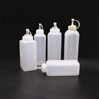 Botol Saus Barbeque, Botol Plastik Tekan untuk Restoran, Food Grade, Distributor Saus untuk Makanan Cepat Saji
