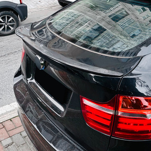 Bmw <b>Rear</b> <b>Spoiler</b> Blade Style Piano Black Carbon Fiber Texture 2008-2014 X6 E71 E72 Trunk Wing - Product Image 1