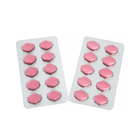 Comprimés roses fonctionnels pour adultes avec formule à base de plantes, soutien énergétique et d'endurance, en blister, marque privée