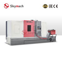 BR650 haute vitesse 3 4 5 axes CNC fraiseuse tour CNC horizontal tournant GSK système de contrôle lit incliné tour à métaux