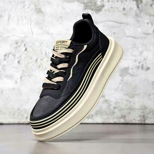 <span class=keywords><strong>Sneakers</strong></span> Casual da <span class=keywords><strong>Uomo</strong></span> con Tomaia Alta, <span class=keywords><strong>Bianche</strong></span>, Morbide, alla Moda, con Fodera in Rete e Tomaia in PVC/Tessuto per Primavera e Autunno - Product Image 2