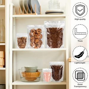 Sachet refermable transparent en plastique, résistant à l'humidité, pour aliments et biscuits pour animaux de compagnie – Vente chaude - Product Image 3