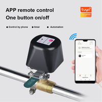 Válvula Inteligente WiFi para Tuberías de Gas con Control de Cierre Automático y Sensor de Fugas de Agua con Alarma para la Aplicación Tuya