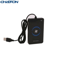 Lecteur RFID longue portée CHAFON 125 kHz avec interface USB, formats de sortie multiples, matériau plastique passif, plusieurs identifiants