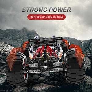 מכונית טיפוס רובוטית של רד דווילס, שלט רחוק 2.4G, בלוקים לבנייה מפלסטיק, 50 חלקים, תכנות STEAM, מצב מסלול, מצב ג'ירוסקופ - Product Image 3