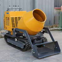 Nouveau Produit Mini Bétonnière Compacte 300L Autochargeuse sur Chenilles, Mobile et Automatique