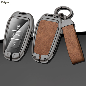 Étui de protection pour clé de voiture en métal avec logo personnalisé pour Peugeot 208 308 408 508 2008 3008 4008 5008 Citroën C1 C2 C3-XR C4 C6 Picasso DS <span class=keywords><strong>DS4</strong></span> - Product Image 2